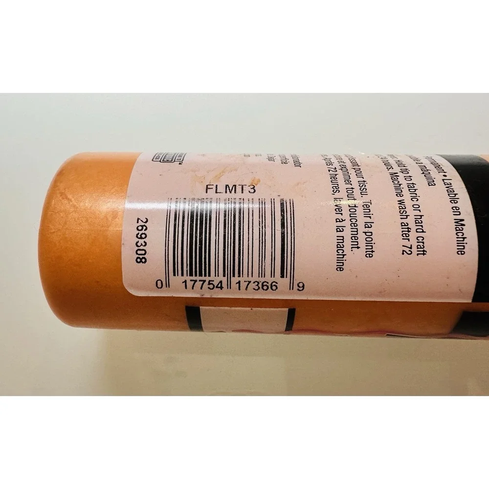 TULIP Metallics Dimensional Fabric Paint Lot 3 Bottles Gold Orange Blue 4oz